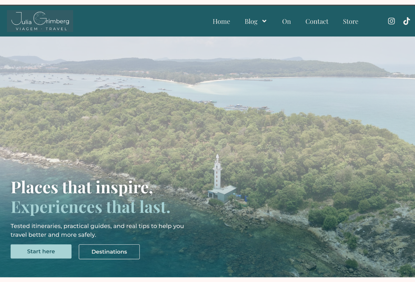 Julia’s owned-media website