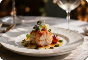 Fine dining plated dish